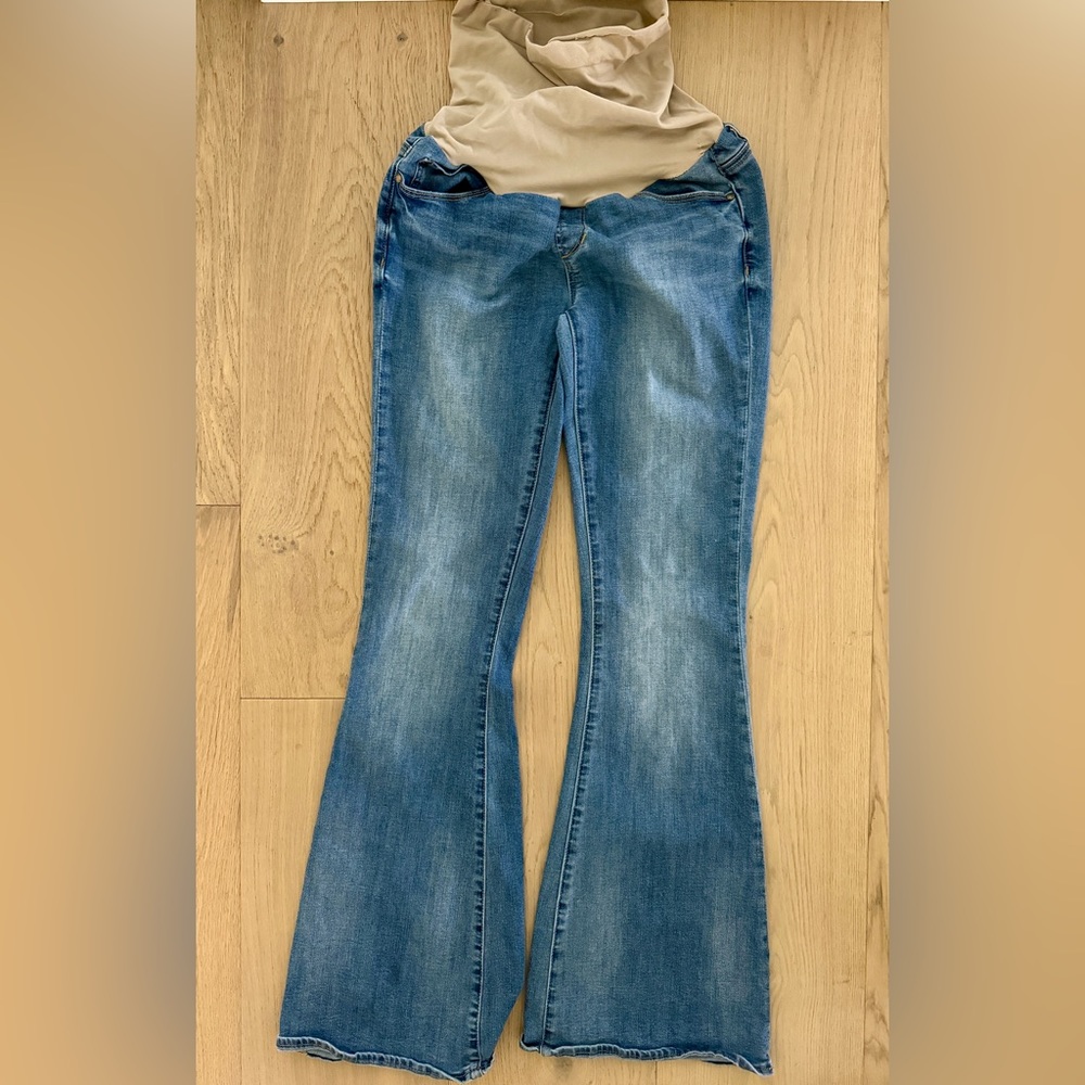 Maternity flare leg jeans